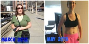 Weight loss results of blogger