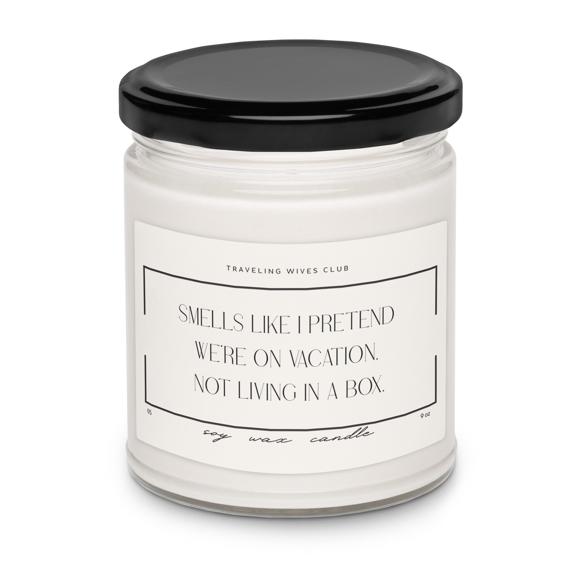 Scented soy candle